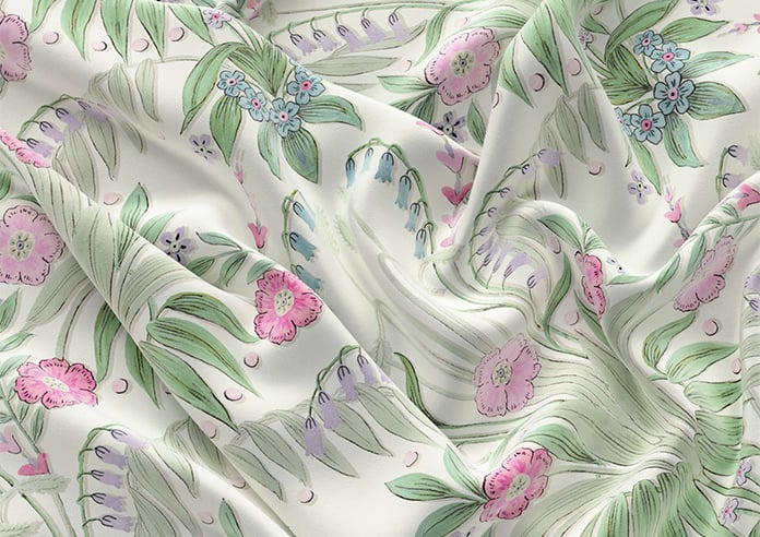 Cotswold Faux Silk, Candyfloss - Motorised Roman Blind - Image 4